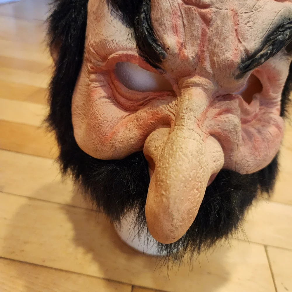 Rubber Halloween costume mask English police bobbie for adult